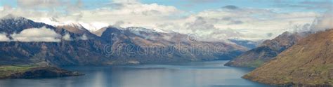 Jezioro Wakatipu I Alpy Po Udniowe Panorama Queenstown New Zealand