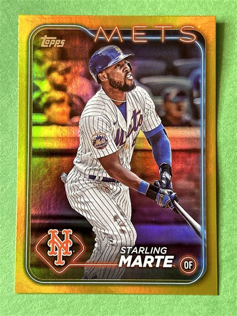 2024 Topps Series 1 Gold Foil Starling Marte New York Mets 317 EBay