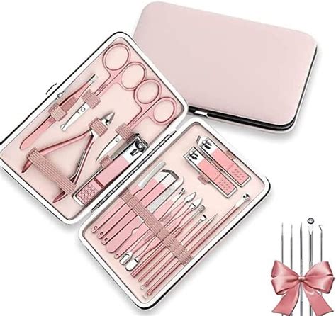 Manicura Set 23 En 1 Kit Para Manicura Y Pedicura Acero Inoxidable