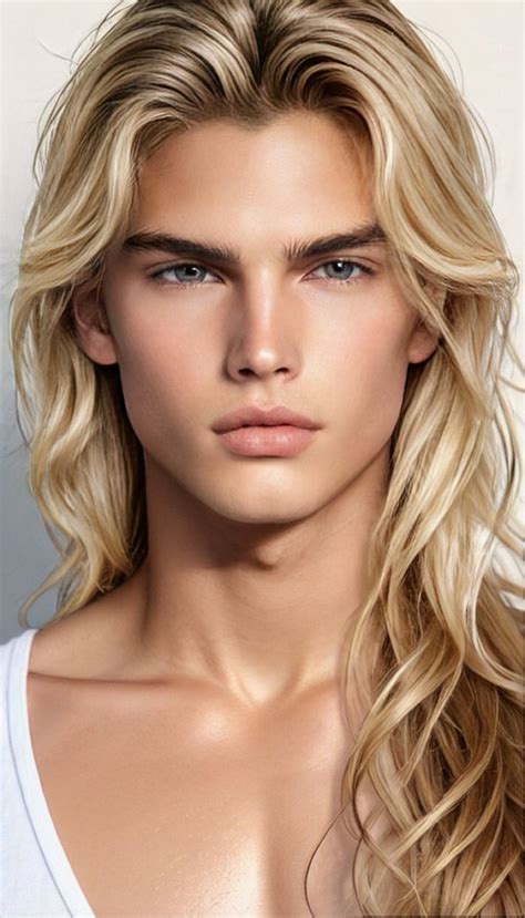 Pin by ermes on Varietà Long hair styles men Blonde guys Blonde male models