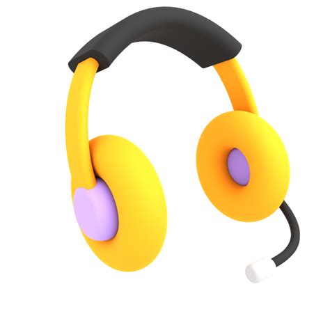 3d Yellow Headphone Illustration Ecommerce Icon 11996556 Png