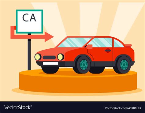 Flat design car show Royalty Free Vector Image