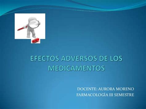 Efectos Adversos De Medicamentos