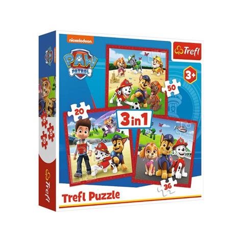 Trefl Puzzle 3w1 Psi Patrol 34867