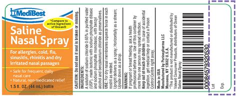 Saline Nasal Spray Information, Side Effects, Warnings and Recalls