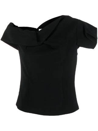 Roland Mouret Asymmetric Off Shoulder Top Farfetch