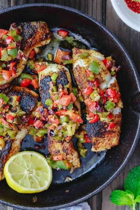 15 Minute Mediterranean Sea Bass Recipe The Mediterranean Dish