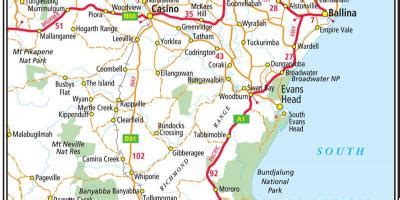 Northern nsw map - Map of northern nsw (Australia)