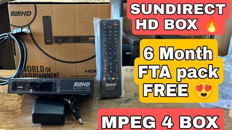 Sundirect Hd Box 6 Month Pack Free New Model Launched 2024 Latest