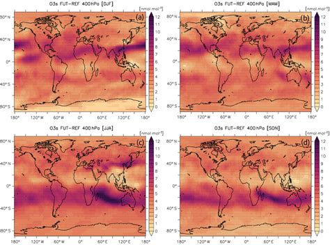 Mean Stratospheric Ozone Tracer O 3 S Concentration Differences