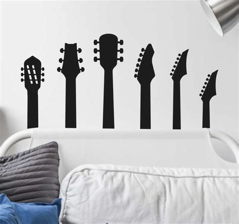 Guitar Nekcs Wall Sticker - TenStickers