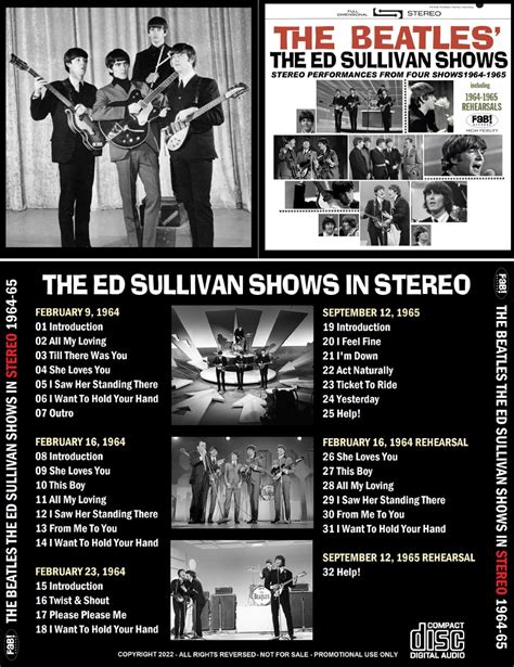 Beatles Cd The Ed Sullivan Shows In Stereo