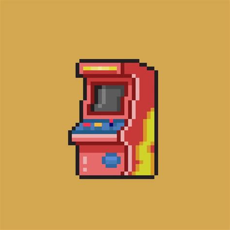 Premium Vector Arcade Console In Pixel Art Style