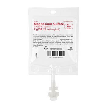 Magnesium Sulfate In Water For Injection