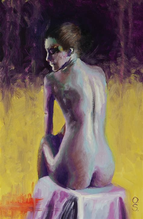 Naked Woman Back Painting Painting By Olga Sokolova Artmajeur