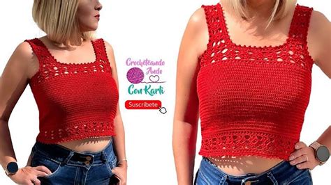 Diy Blusa Tejida A Crochet Carm N Patrones Gratis