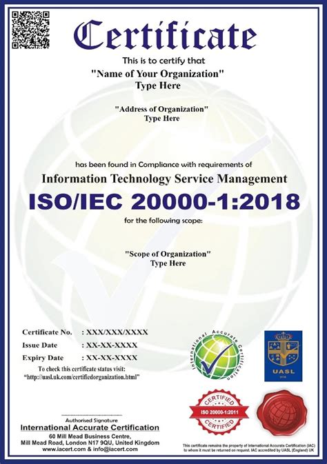 ISO IEC 20000 1 2018 Certification Isoregistrar Org