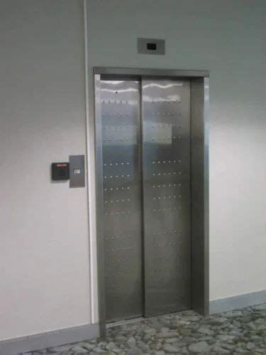 Center Opening Silver Stainless Steel Elevator Doors Collapsible At Best Price In Ahmedabad