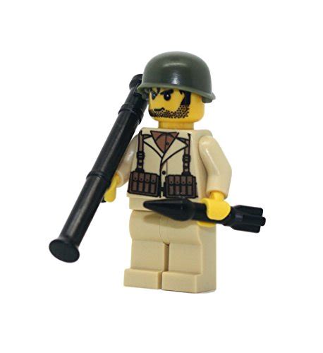 Modern Brick Warfare Us Army American Ww2 Anti Tank Soldier Custom