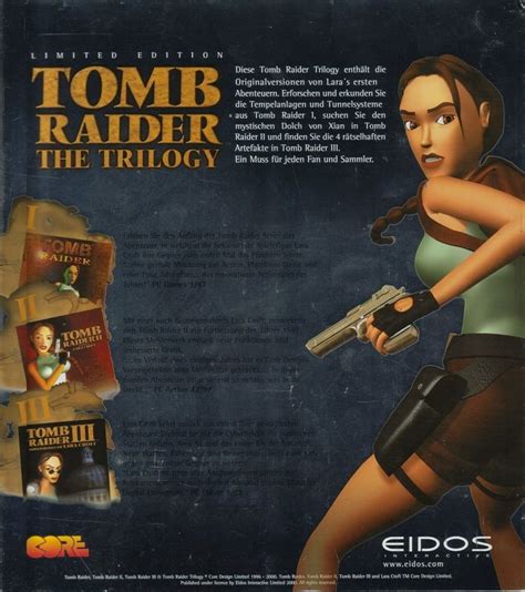 Tomb Raider The Trilogy Limited Edition Cover Or Packaging Material