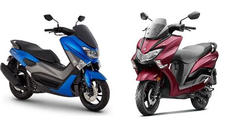 Yamaha Nmax Vs Suzuki Burgman Street Bs Comparison Youtube