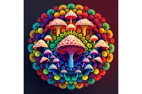 Colorful Mushroom Shroomz Graphic By Gornidesign Creative Fabrica