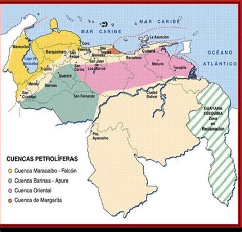 Mapa De Los Principales Yacimientos De Petroleo En Venezuela Brainly Lat