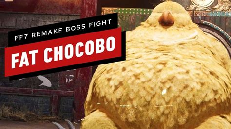 Final Fantasy Remake Walkthrough Fat Chocobo Boss Fight Youtube