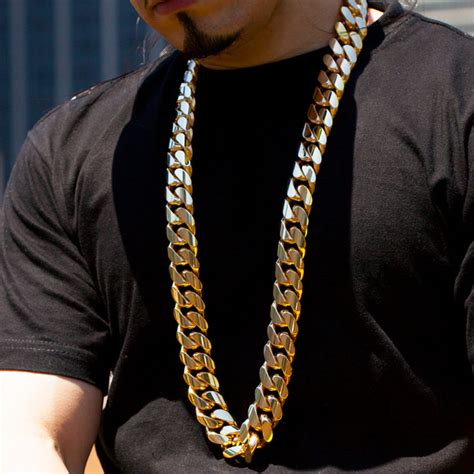 Solid Miami Cuban Link Chain 14k Gold