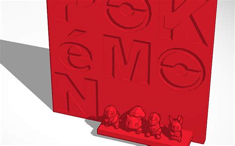 3d Design Pokemon Gen 1 Wall Art Tinkercad