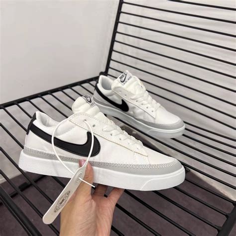 Nk Homens Mulheres Sapatos De Skate Trailblazer Casual Baixo Top Branco