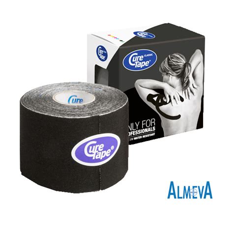 CureTape Classic Kinesiotape Zwart 5m X 5cm