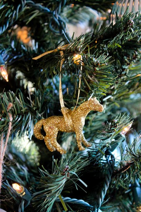 DIY Glittery Holiday Horse Ornaments - Horses & Heels