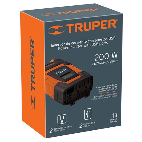 Inco Truper Inversor De Corriente De W Con Puertos Usb