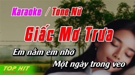 Gi C M Tr A Karaoke Tone N Nh C S Ng Ph I M I Chu N Top Hit Karaoke