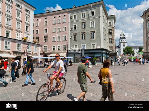 Austria, Salzburg, Altstadt, Old Town, Alter Markt Stock Photo - Alamy