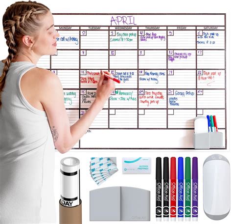 Amazon Large Dry Erase Calendar For Wall Large Wall Calendar Dry