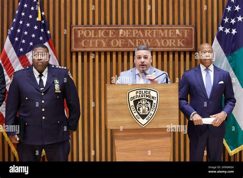 One Police Plaza New York USA May 31 2024 Mayor Eric Adams And