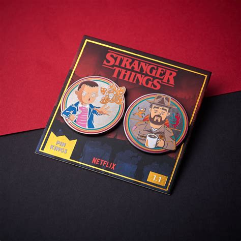 Pin Kings Official Stranger Things Enamel Pin Badge Set 11 Eleven A