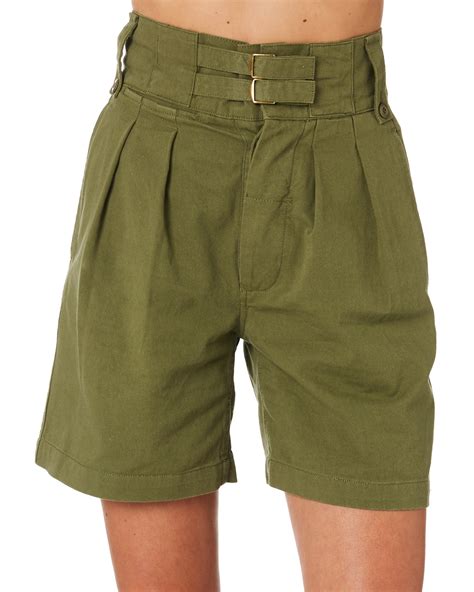 Thrills Womens Surplus Short Army Green Surfstitch