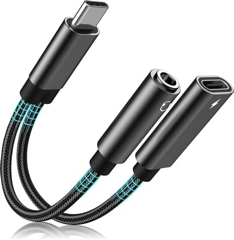 OJOS USB C To 3 5mm Headphone And Charger Adapter 2 In 1 USB C To Aux