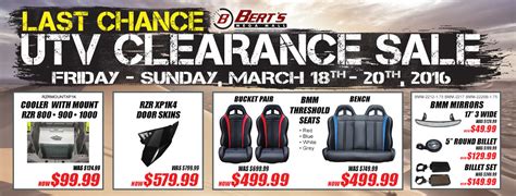 Utv Clearance Sale Bert S Mega Mall Covina California