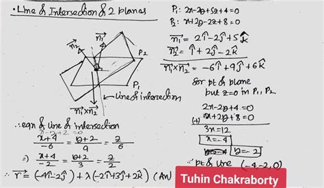 Parametric Equations For Line Of Intersection Two Planes Calculator - Tessshebaylo