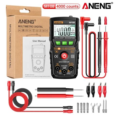 Aneng M Mini Digital Multimeter Count Ac Dc Electrical