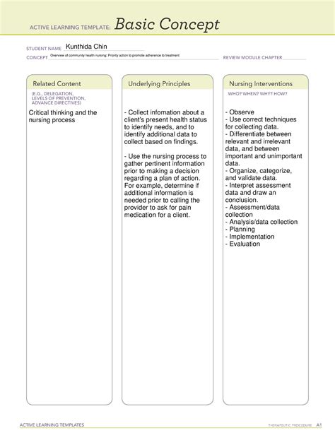 B Priority Action To Promote Adherence To Treatment ACTIVE LEARNING