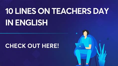 Lines On Teachers Day In English Check The Short Essay Here