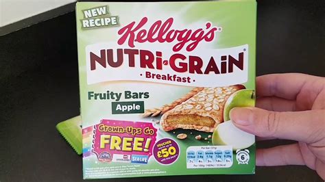 Kelloggs Nutri Grain Breakfast Bar Apple Youtube