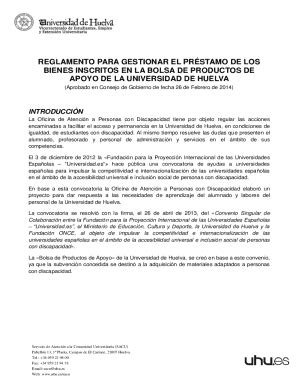 Completable En línea reglamento para gestionar el prstamo de los bienes