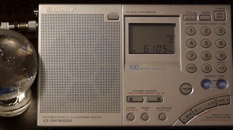 Sony Icf Sw7600gr Nhk World Radio Japan 6105 Khz Youtube