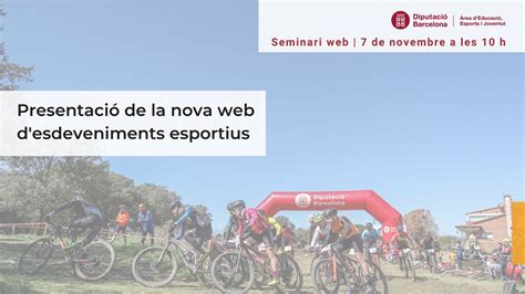 Presentaci De La Nova Web D Esdeveniments Esportius De La Diputaci De